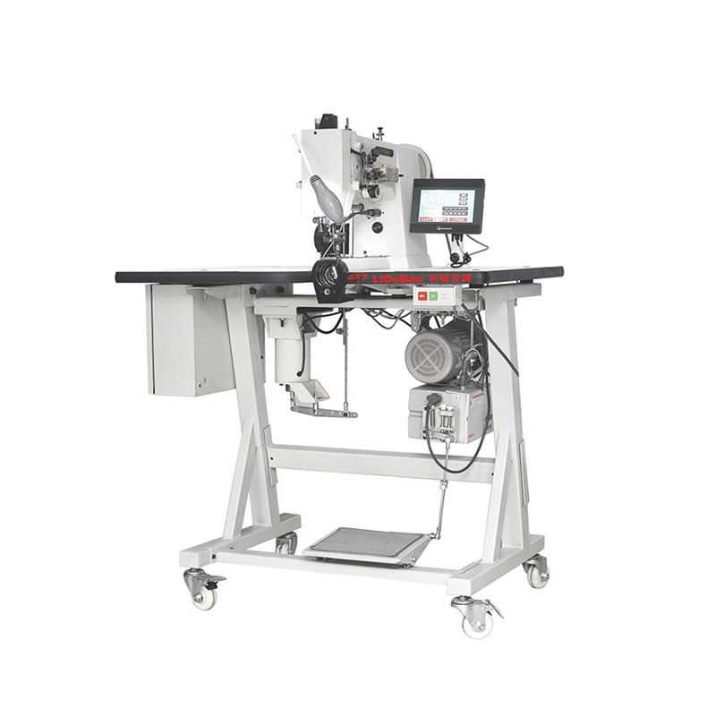 Máquina de coser computarizada con patrón de brazo cilíndrico de aguja simple/doble