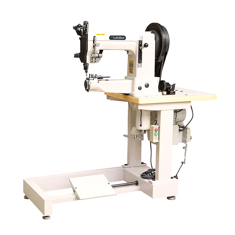 Máquina de coser industrial con brazo cilíndrico de alta resistencia